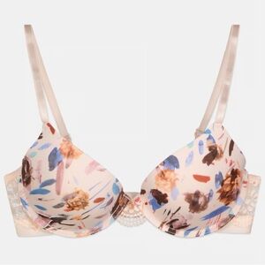 CXL Christian Lacroix floral print padded underwire bra size 36B